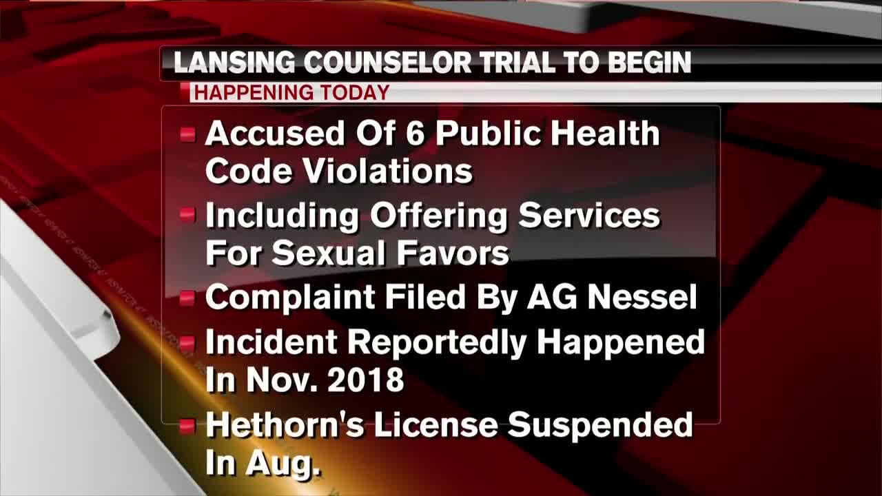 Lansing counselor trial to begin