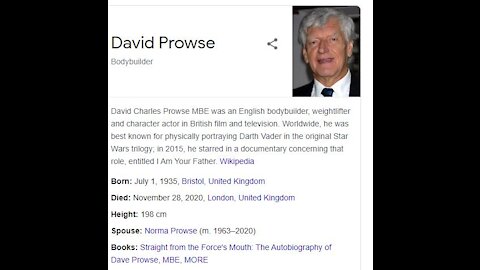 David Prowse Passed away