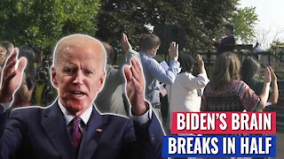 Biden TRIES TO SWEAR IN NEW AMERICAN CITIZENS BUT HIS BRAIN BREAKS IN HALF