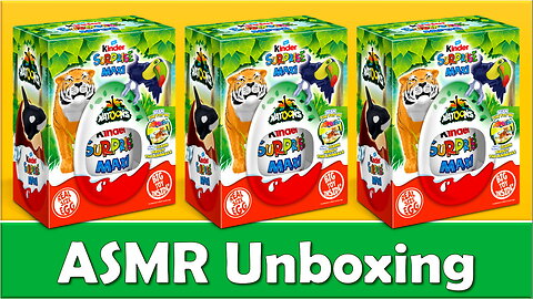 ASMR Unboxing Kinder Surprise Maxi Egg with Cute Toy Inside!
