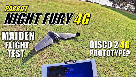 Parrot NIGHT FURY 4G LTE - Maiden Flight & Crash Test (Disco 2 Prototype!?)