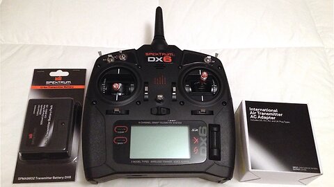 Spektrum DX6 6-Channel Transmitter Lithium Ion Battery Pack and Charger Unboxing, Review, and Test
