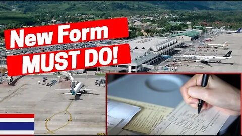 Thailand Pass: New Form Must be completed before exiting plane