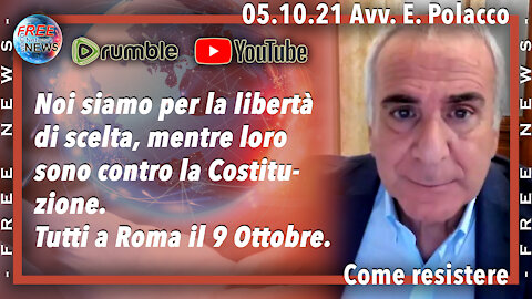 05.10.21 Avv. Polacco: come resistere ed affrontare la situazione fino al 15 Ottobre.