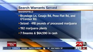 Search warrants served