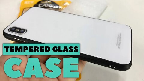 Tempered Glass Hybrid Case for the iPhone Xs Max 6.5” by SBD Unboxing