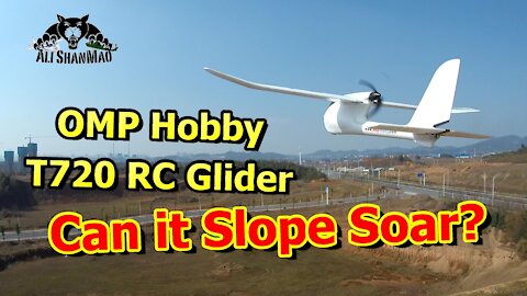 OMP Hobby T720 RC Airplane RC Glider Slope Soaring Test
