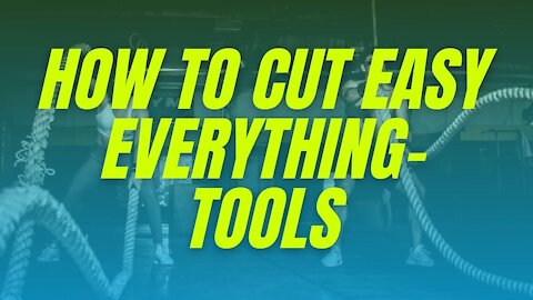 How to cut easy everything- tools - diy - lifehack