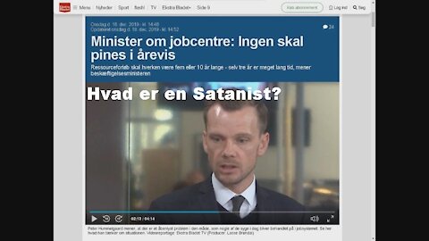 Satanisten Beskæftigelsesminister Peter Hummelgard: Ingen skal pines i årevis [2019]