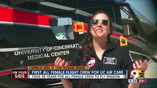 First female pilot, first all-female crew for UC Health Air Care