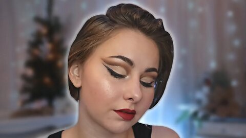 STUNNING Matte & Metallic Cut Crease Eyeshadow Look w/ Classic Red Lip | Cut Crease Eyeshadow Look