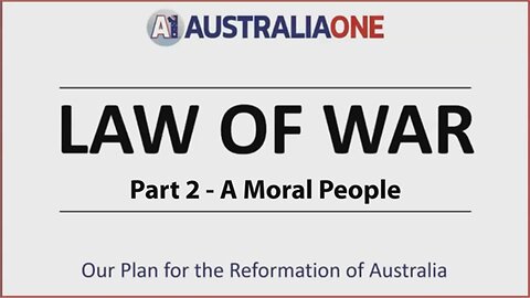 Riccardo Bosi - Law of War Part 2 - A Moral People