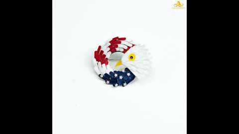 DIY 4th of July Independence Day Pin American flag Brooches-charms