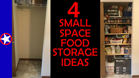 Apartment Prepper Pantry - Food Storage For Small Spaces - 4 Small Space Prepping Food Storage Ideas