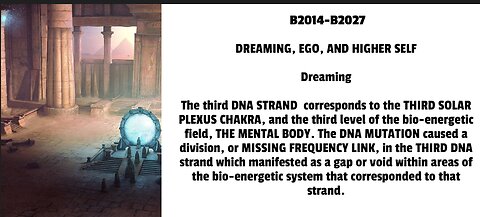The third DNA STRAND corresponds to the THIRD SOLAR PLEXUS CHAKRA, and the third level of the bio-e