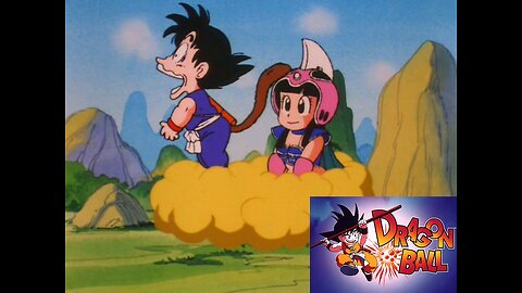 Kid Chi-Chi Tries to Reach for Goku's Nimbus Cloud for the First Time but Accidently Grabs Goku's Tail (Anime Version + 1995 BLT Productions/Ocean Dub Version)