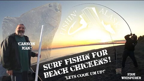 SURF FISHING FOR HAILBUT BEACH CHICKENS! 🏄‍♂️🎣😃 #27