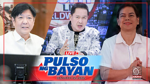 LIVE: Pulso ng Bayan kasama sina Atty. Harry Roque, Admar Vilando at Jade Calabroso | Jan. 25, 2024