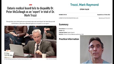 Dr. Mark Trozzi Unfairly Targeted by CPSO for Speaking the Truth