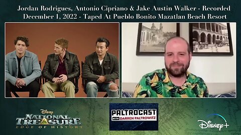 Jordan Rodrigues, Antonio Cipriano & Jake Austin Walker On "National Treasure: Edge Of History"