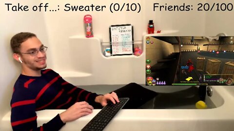 [9/12] FULLY CLOTHED BATHTUB STREAM!! | !bathtub | !commands | !socials