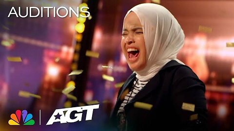 Golden Buzzer- Putri Ariani receives the GOLD from simon Cowell | Auditions | AGT 2023