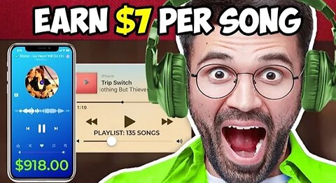 Earn $900 just by listening to music ! (Make money online from home 2023)