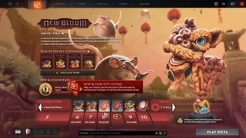 Dota 2 Send New Bloom 2020 Free ANG PAO to your friends!!!