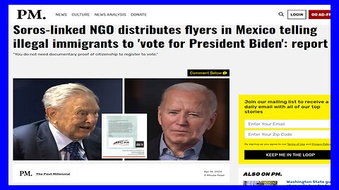 Soros-NGO in Mexico Tells Illegals to Vote for Joe Biden