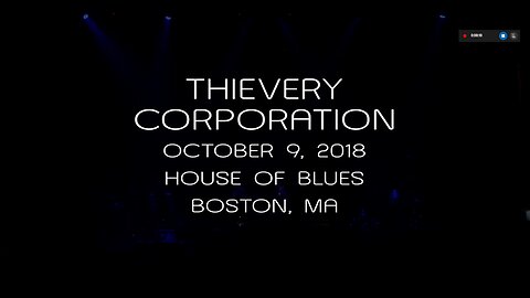 Thievery Corporation performs live at House of Blues in Boston, MA October 9, 2018