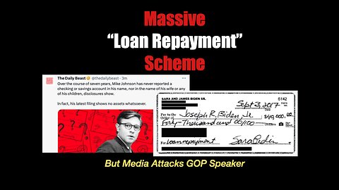 Massive Loan Repayment Scheme But Media Attacks GOP Speaker
