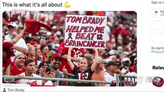 Boy who survived brain cancer reacts to Tom Brady retirement