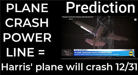 Prediction - MARYLAND PLANE CRASH = Harris' plane will crash Dec 31