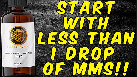 Why You Should Start With Less Than 1 Drop Of MMS! (Miracle Mineral Solution)