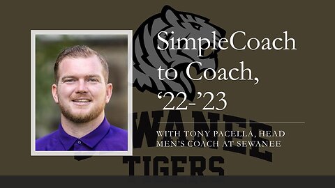 A SimpleCoach to Coach Interview with Tony Pacella, Head Men's Coach at Sewanee