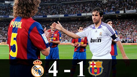 Real madrid 4-1 barcelona (2008) laliga