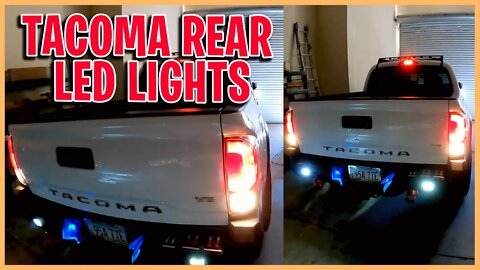 How to install New LED Tail Lights on a 2022 Toyota Tacoma eps17 Super bright LED tail lighting.