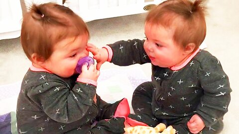 Double Cuteness: 30 Minutes with Chubby Twin Babies