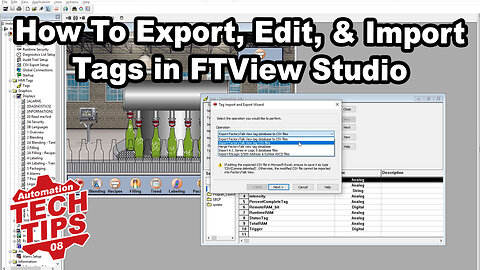 Export, Edit, and Import FactoryTalk View Studio Tags