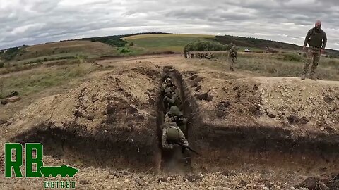 Ukraine Army Trench Warfare Drill