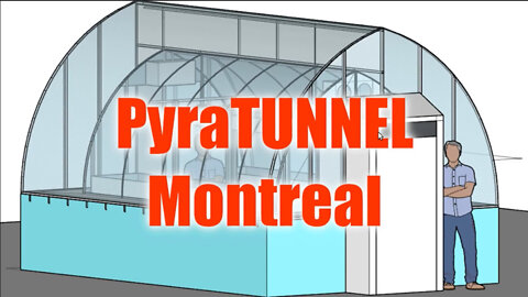 PyraTUNNEL designed for Angus Dixon on an empty farmland North of Edmonton, AB, Canada