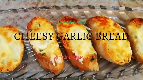 TEMPTING CHEESY GARLIC BREAD/PERFECT EVENING SNACK