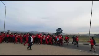 South Africa - Cape Town - Bloekombos Secondary school day 2 Protest (Video) (m5J)