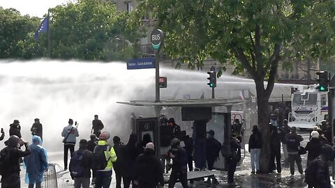 France: Multiple injuries as police use water canons, tear bombs to disperse Labour Day protest