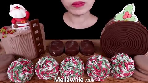 ASMR-RELAXING CHOCOLATE ICE CREAM CAKE, DUNKIN DONUTS, OREO 초콜릿 아이스크림 케이크, 던킨 도넛 EATING SOUNDS