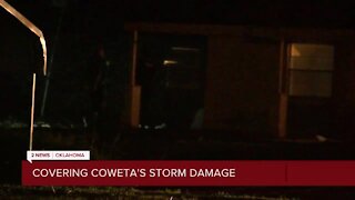Covering last night's storms in Coweta