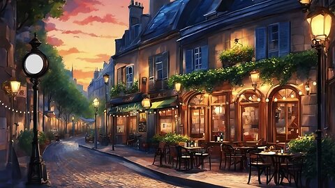 Lofi Music Cafe ☕ Real Time Clock On Stream 🕝 Enjoy, Chill, Vibes 🎵 Paris Cozy Cafe, Lofi Hip Hop