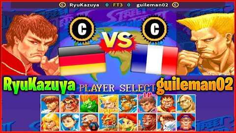Super Street Fighter II X (RyuKazuya Vs. guileman02) [Germany Vs. France]