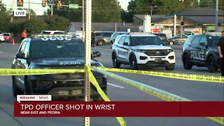 Police officer hurt in south Tulsa shooting