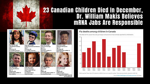 23 Canadian Children Died In December, Dr. William Makis Believes mRNA Jabs Are Responsible
